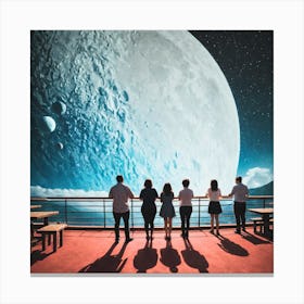 Moon And The Stars 26 Canvas Print