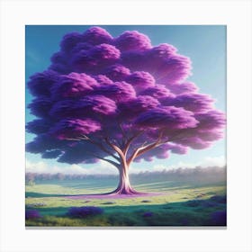 Purple Tree Canvas Print