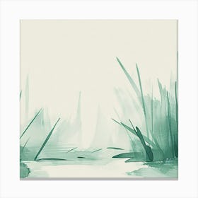 Watercolor Of Grass 1 Canvas Print