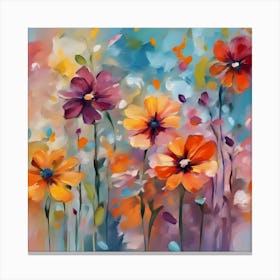 Colorful Flowers 1 Canvas Print