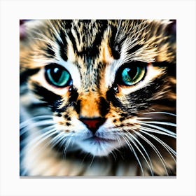 Portrait Of A Cat Canvas Print