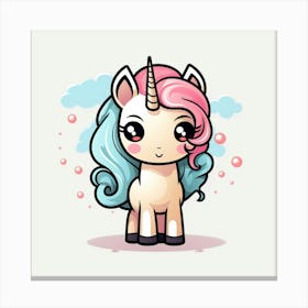 Cute Unicorn 101 Canvas Print