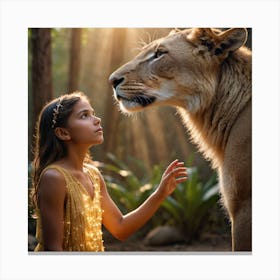 human-animal-relation-1 Canvas Print