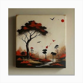 Asian Landscape Painting Canvas Print