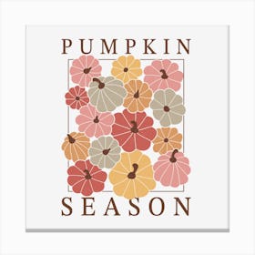 Boho-Fall-Autumn.Pumpkin Season Canvas Print