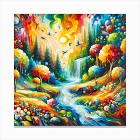 Colorful Forest 1 Canvas Print