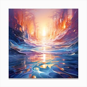 Abstract Painting Canvas Print