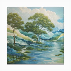 Landscape Painting Canvas Print