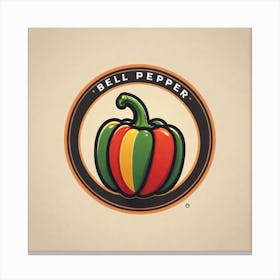 Bell Pepper Logo 4 Canvas Print