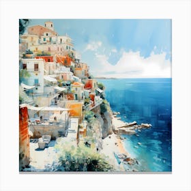 Azure Mediterranean Dreams Canvas Print