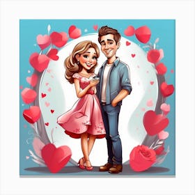 Valentine'S Day Canvas Print