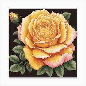 Yellow Rose Canvas Print