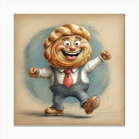 Cartoon Character Canvas Print