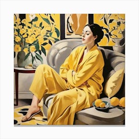 Matisse Expression Serenity Yellow Art Print 3 Canvas Print