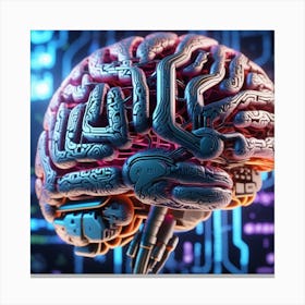 Artificial Brain 74 Canvas Print