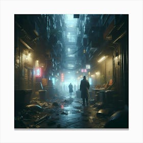 Dark City Canvas Print