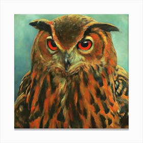 Owl Portrait Canvas Print