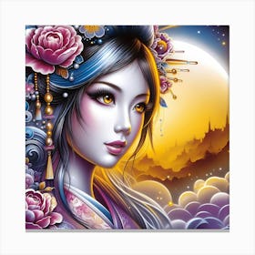 Chinese Girl 5 Canvas Print