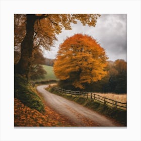 Autumn Road 6 Canvas Print