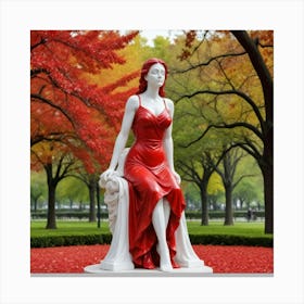 Red Dress Canvas Print