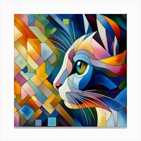 Cat Painting 2 Canvas Print