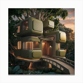 Futuristic Tree House 9 Canvas Print