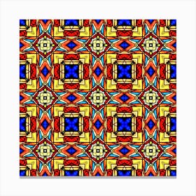 Stained Glass Pattern Texture Canvas Print
