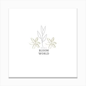 Bloom world Canvas Print