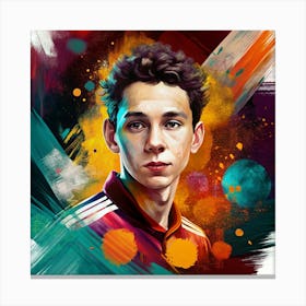 Soccer Player Canvas Print