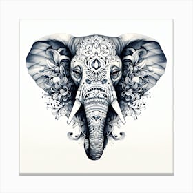 Elephant Series Artjuice By Csaba Fikker 017 Canvas Print