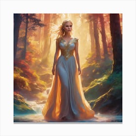 Princess In The Forest Canvas Print