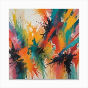 Colorful Splashes 9 Canvas Print