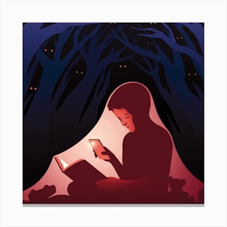 Stories From The Wood Square Canvas Print