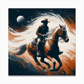 Cowboy Painting Canvas Print