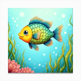 Fish In The Sea Canvas Print