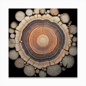 Circle Of Wood 1 Canvas Print