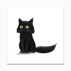 Sitting Cat Canvas Print