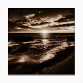Sunset On The Beach 1050 Canvas Print