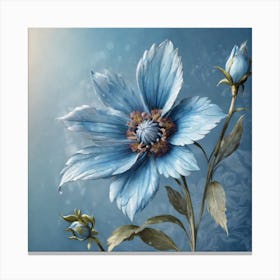 Blue Cosmos 1 Canvas Print