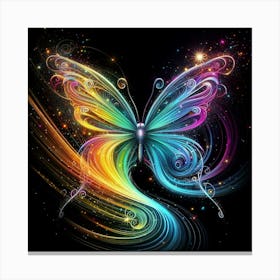 Neon colorfull wall art 3 Canvas Print