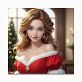 Christmas Girl 2 Canvas Print