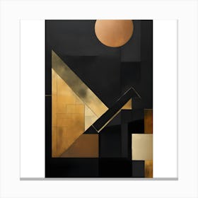 'Black And Gold' Canvas Print