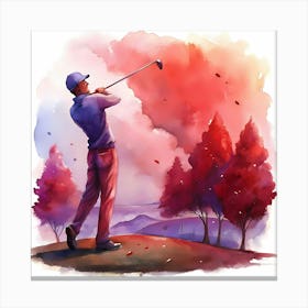 Golfer Playing Golf 6 Toile