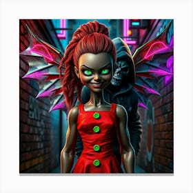 Demon Girl Canvas Print