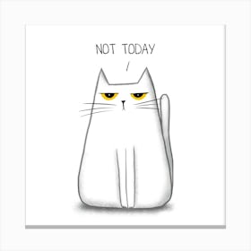 Not Today Canvas Print