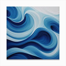 Abstract Wave Painting 9 Canvas Print