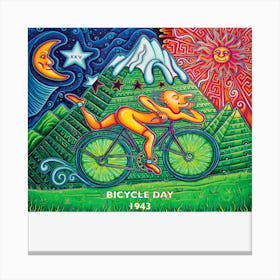 Bicycle Day 1943 Lsd Creator Acid Trip Canvas Print