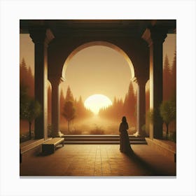 Archway Stock Videos & Royalty-Free Footage Canvas Print