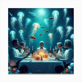 Underwater mafia Canvas Print