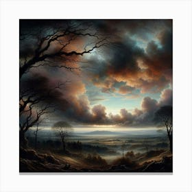 Landscape With Clouds 1 Canvas Print